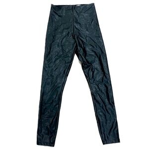 Abercrombie & Fitch Vegan Leather Black Pull Pant Sz S